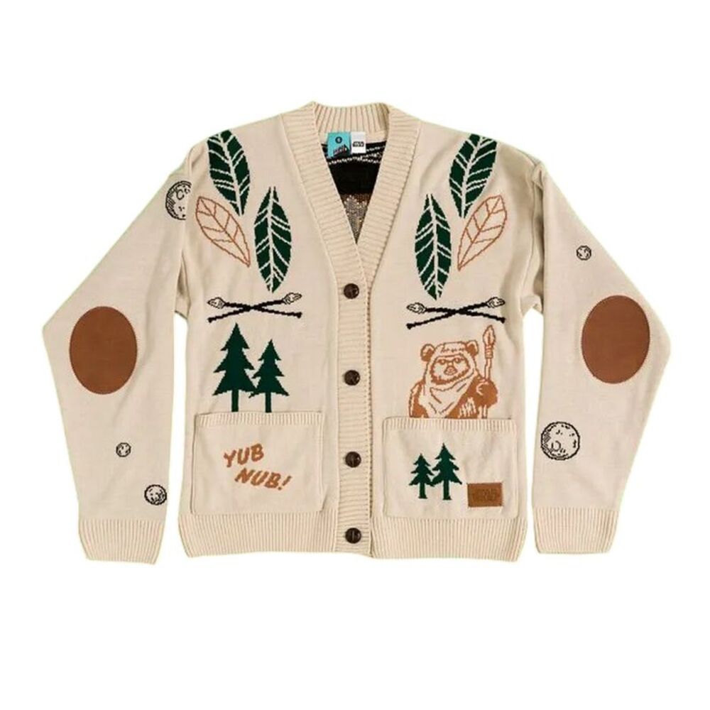 Star Wars Unisex Adult Ewok Forest Cardigan / Beige